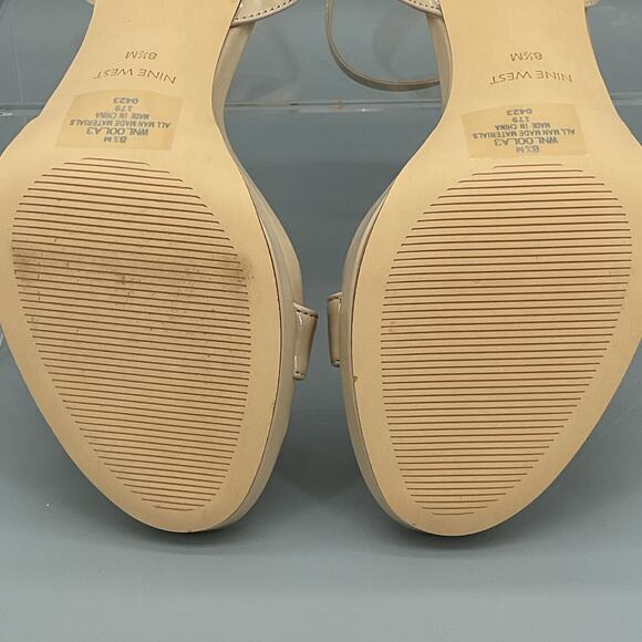 NEW Nine West Women’s Loola High Heel Sandals Taupe Size 8.5M - Picture 10 of 10